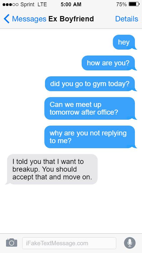 Should i text my ex boyfriend after he dumped me